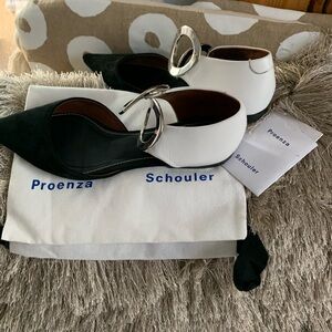 Proenza Schouler Black and White Heels Elegant Design